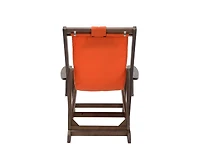 Jiallo Canvas Sling Chair With Cup And Wine Holder (Set Of 2)