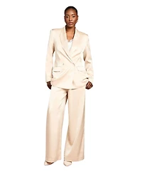 Coast Women's Satin Double-Breasted Tailored Blazer