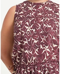 Estelle Women's Brinley Tie-Hem Print Relaxed Tank Top