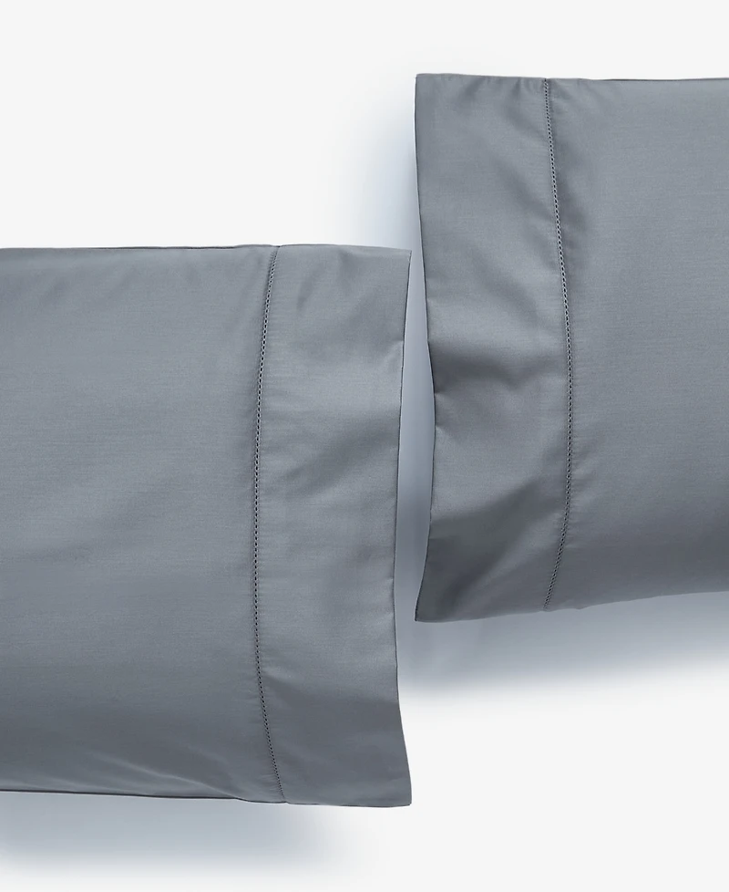 Charter Club Solid 550 Thread Count 100% Cotton Pillowcase Pair, King, Exclusively at Macy's
