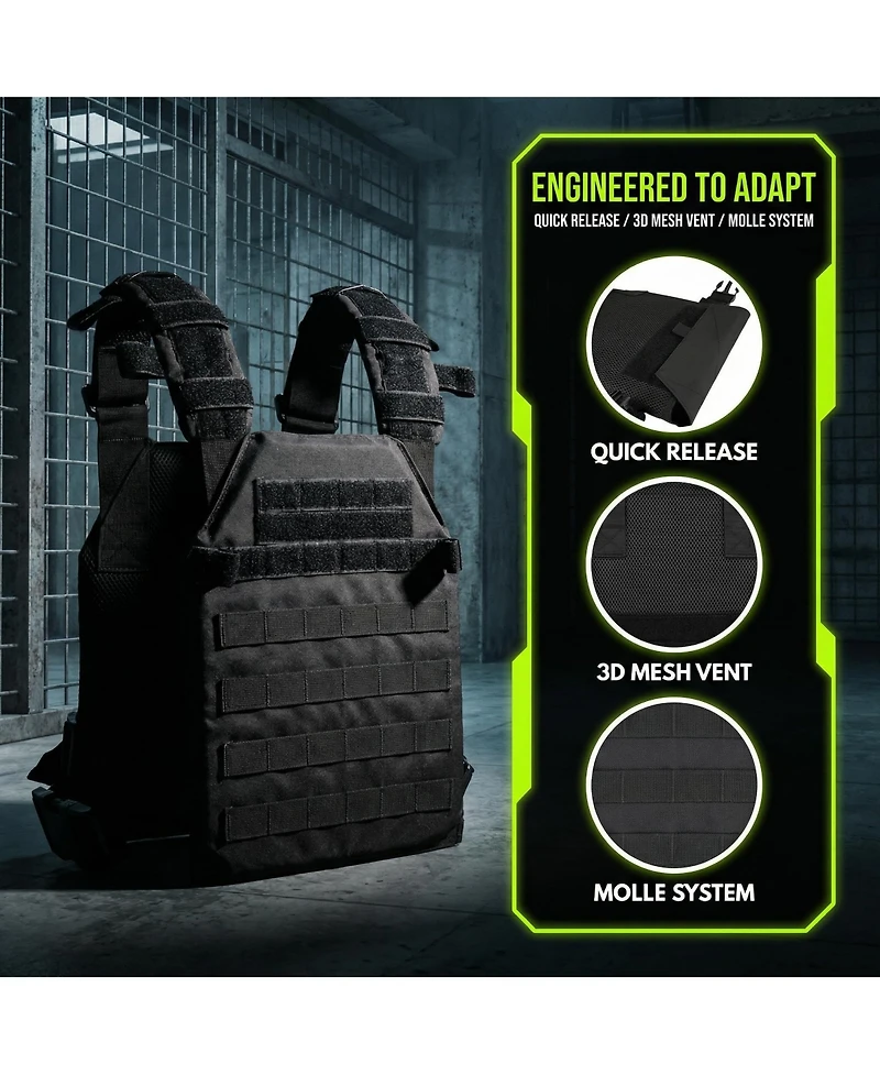 Aofar Weight Vest Adjustable Quick Release Molle Fitness Running