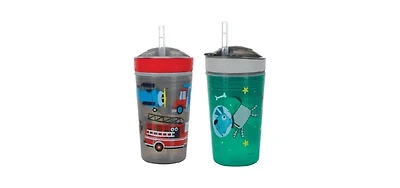 Nuby Snack N' Sip 2 in 1 Snack and Drink Cup, 2 Pack