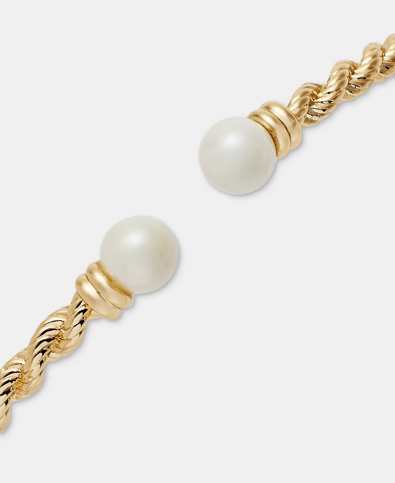 Lauren Ralph Lauren Imitation Pearl Rope Chain Cuff Bracelet
