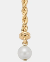 Lauren Ralph Lauren Imitation Pearl Rope Chain Linear Drop Earrings