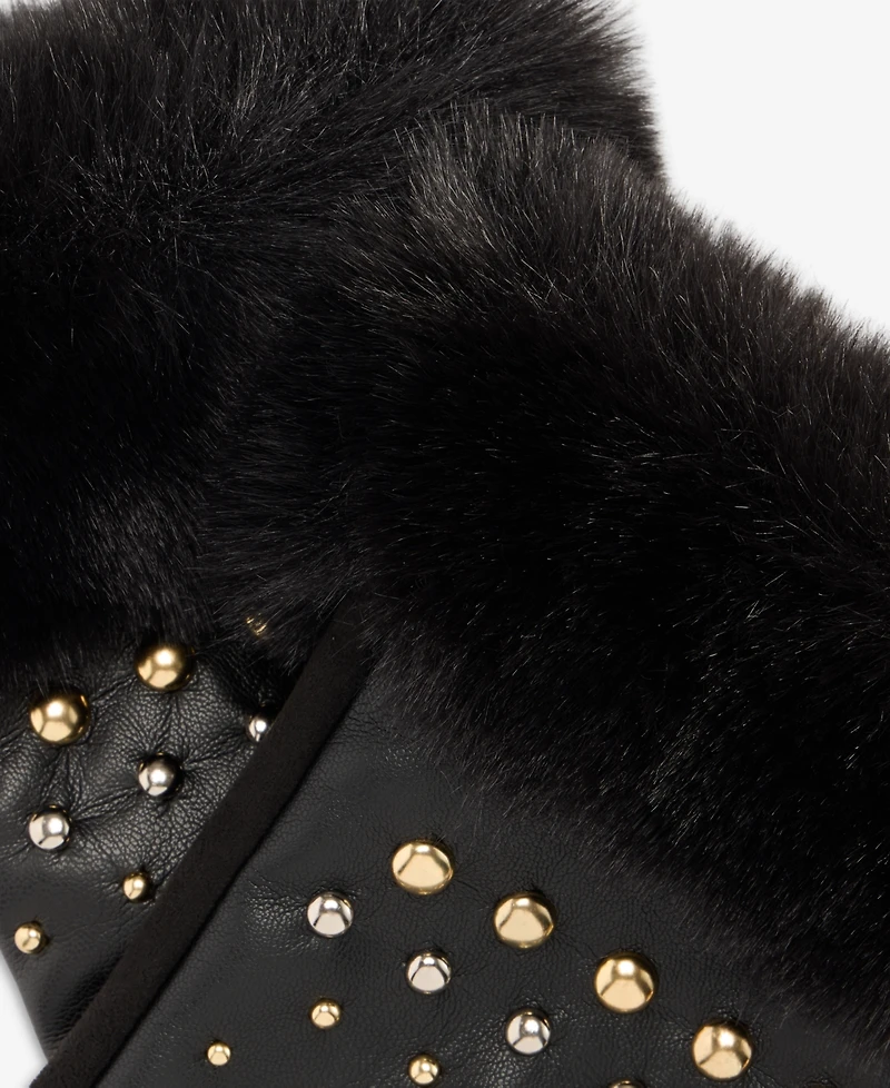 I.n.c. International Concepts Women's Cut and Sew Studded Gloves, Macy's Exclusive