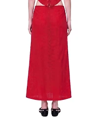 Pcfg Women's The Broderie Anglaise Edit Embroidered Midi Skirt