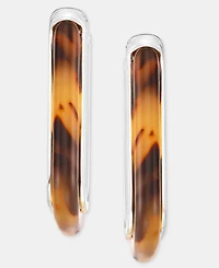 Lauren Ralph Lauren Tortoise-Look Oval Hoop Earrings