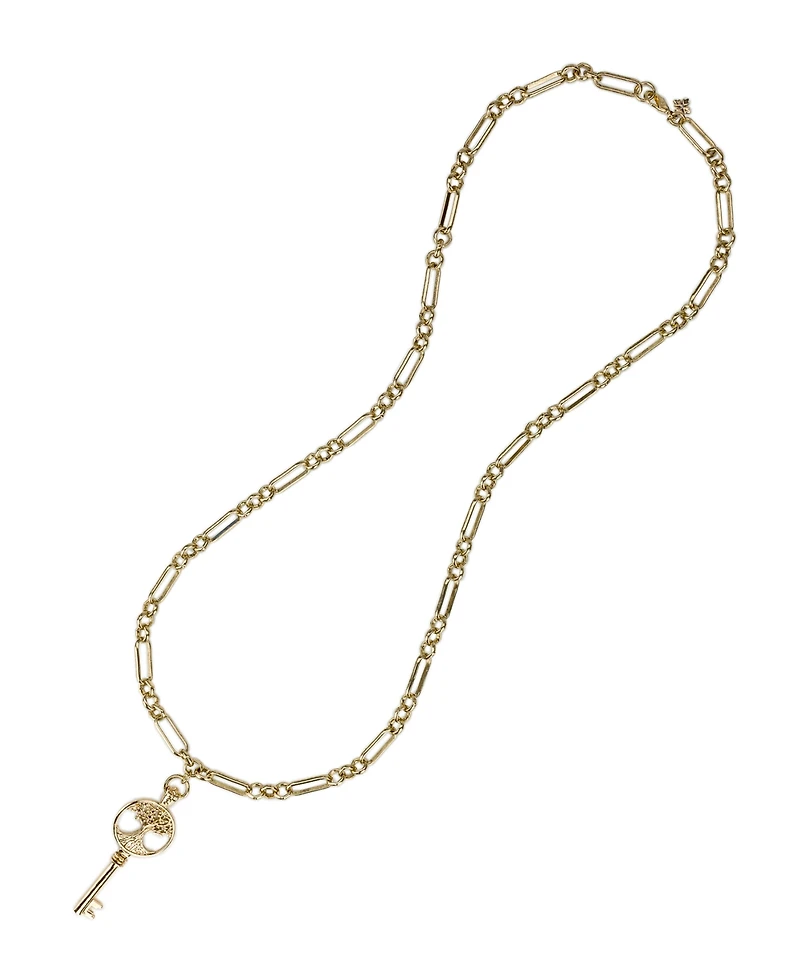 Patricia Nash Key to My Heart Collection Long Necklace