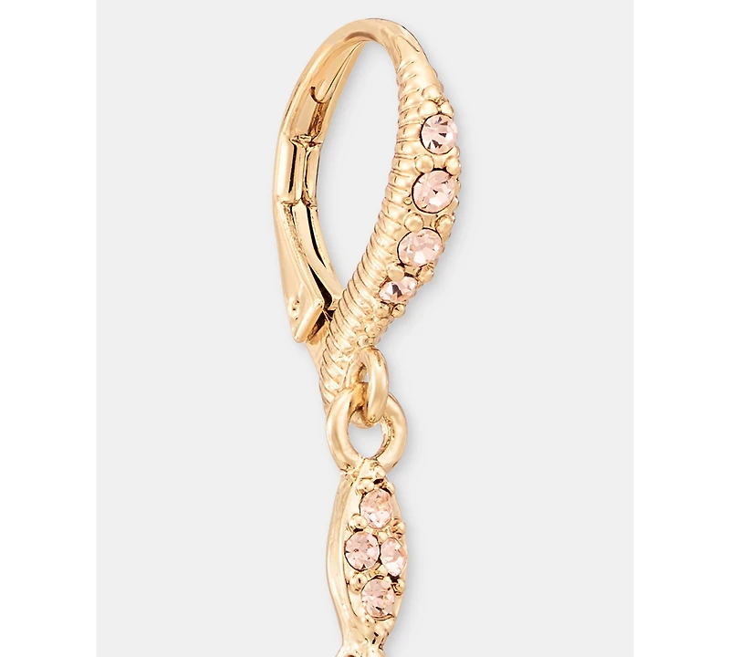 Givenchy Crystal Double Drop Earrings
