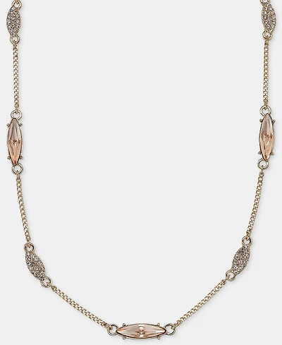 Givenchy Crystal Station Collar Necklace, 16" + 3" extender