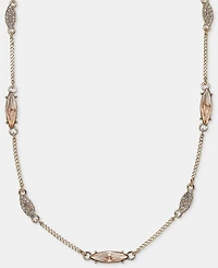 Givenchy Crystal Station Collar Necklace, 16" + 3" extender