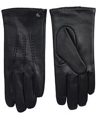 Lauren Ralph Pick Stitch Leather Gloves
