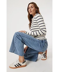 Mavi Jeans Women's Paloma Wide Leg Light Brushed Tribeca