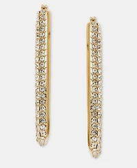 Karl Lagerfeld Paris Pave Square Hoop Earrings