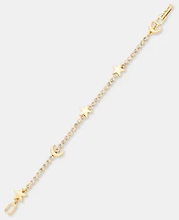 Karl Lagerfeld Paris Crystal Star & Moon Flex Bracelet