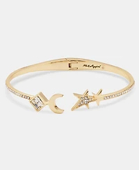 Karl Lagerfeld Paris Crystal Star & Moon Cuff Bracelet