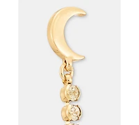 Karl Lagerfeld Paris Crystal Star & Moon Linear Drop Earrings