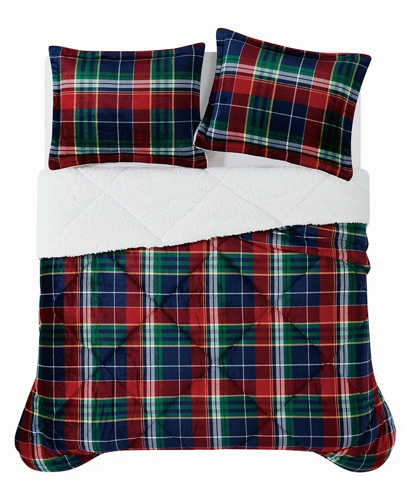 Truly Soft Cuddle Warmth Ivan Plaid 2-Piece Comforter Set, Twin/Twin Xl