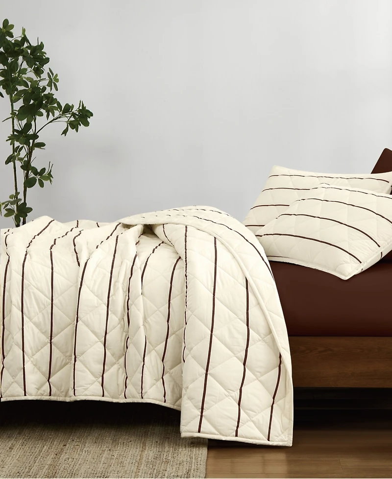 Brooklyn Loom Hayward Stripe 3-Piece Quilt Set