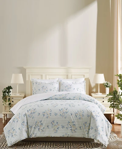 Cottage Classics Emma Floral 3-Piece Comforter Set, King