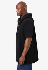 KingSize Tall Gauze Short-Sleeve Hoodie