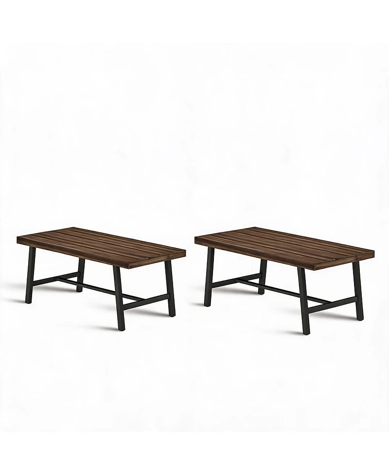homfan 71" Large Dining Table for 6 to 8 People – Brown Farmhouse with Adjustable Feet, Perfect Kitchen, Room or Living