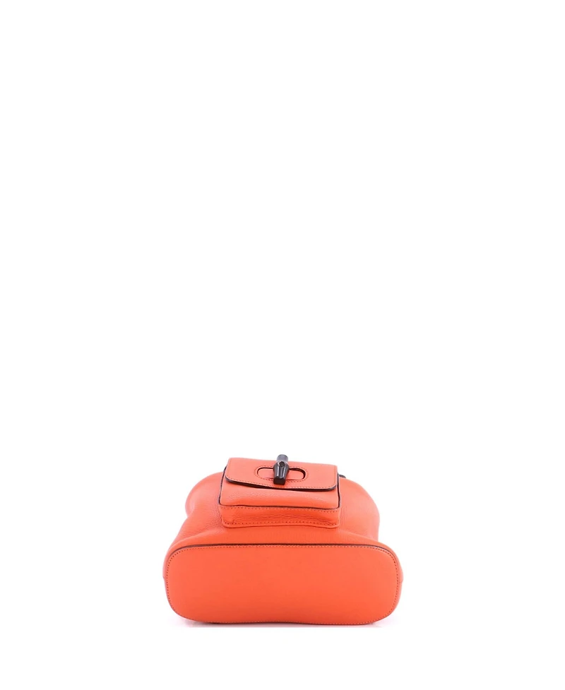 Pre-Owned Gucci Mini Bamboo Tassel Backpack Leather