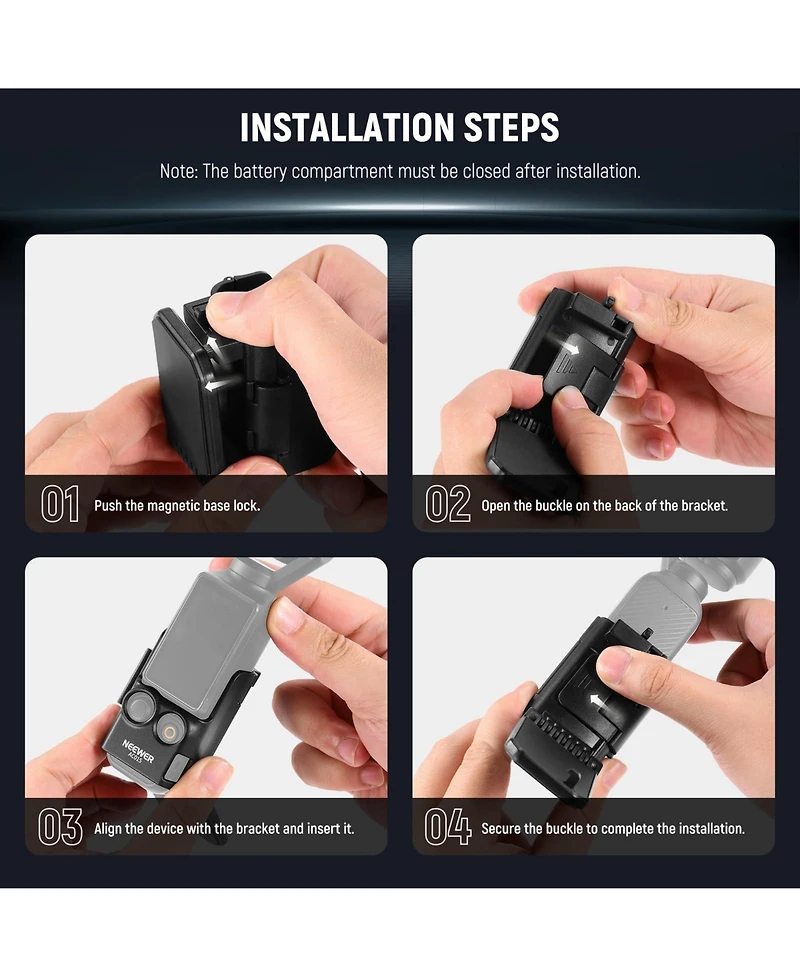 Neewer AC015 Camera Mounting Accessory for Dji Osmo Pocket 3