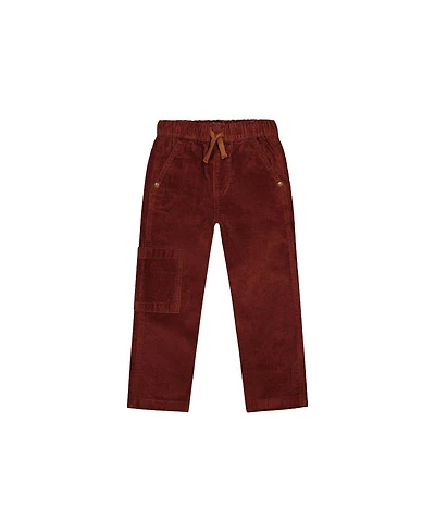 Deux par Baby Boys 12M - 24M Stretch Corduroy Pants with Cargo Pocket