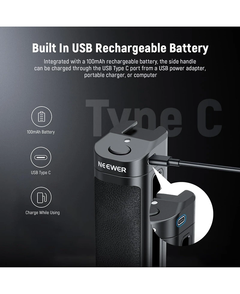 Neewer PA028E Camera Mounting Accessory with 100mAh for select iPhone and Android mobile devices