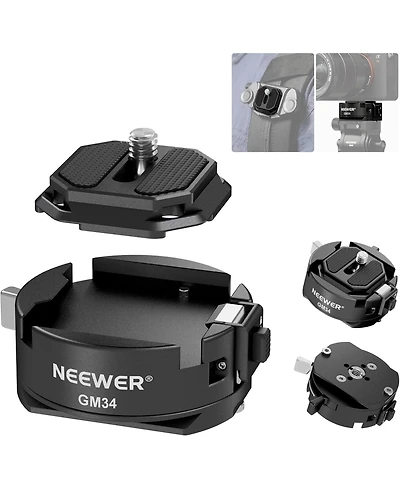 Neewer GM34 Camera Mounting Accessory with 11lb, 5kg for Arca Swiss Camera Clip