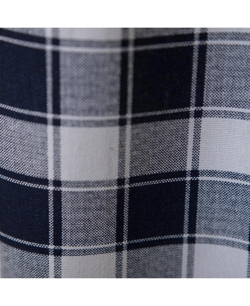 Ellis Curtain Country Check Tailored With 1.5inch Rod Pocket Window Tiers