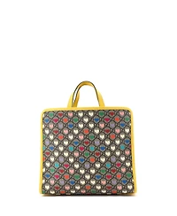 Pre-Owned Gucci Medium Children's Tote Printed Gg Coated Canvas with Leather