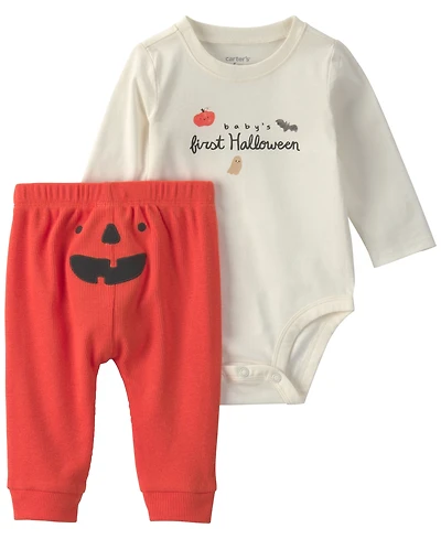 Carter's Baby Girls' Long-Sleeve Bodysuit and Pants, 2-Piece Set