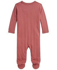 Polo Ralph Lauren Baby Girls' Pointelle Knit Cotton Footed Coverall
