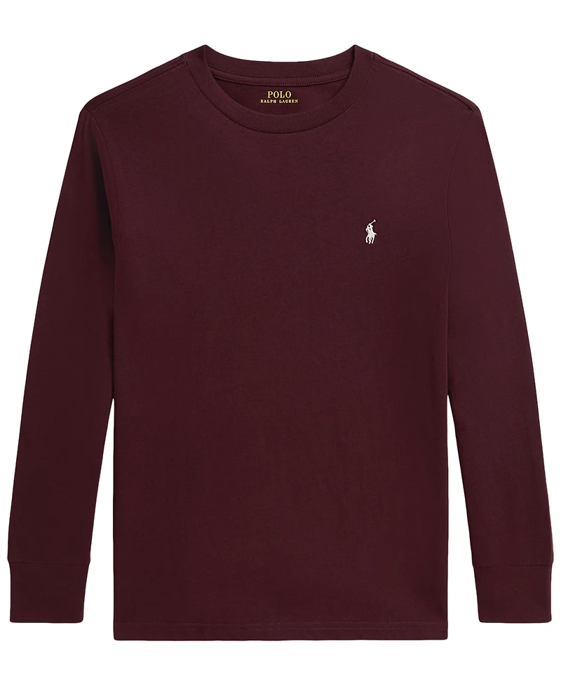 Polo Ralph Lauren Boys' 8-20 Cotton Jersey Long-Sleeve T-Shirt
