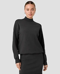 French Connection Women's Cosysoft Mock Neck Long-Sleeve Mini Dress