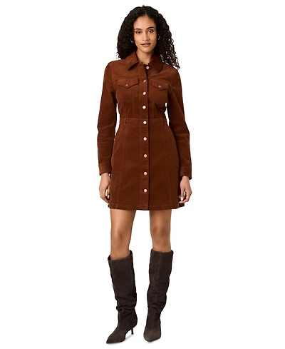French Connection Women's Casey Collared Long-Sleeve Mini Dress