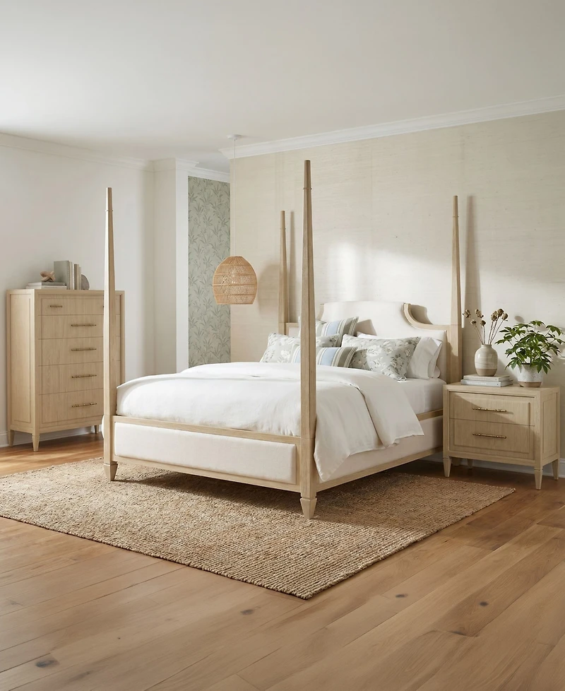 A.r.t. Furniture Eave 3-Piece Queen Upholstered Bedroom Set (Bed, Chest & Nightstand)