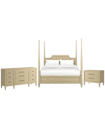 A.r.t. Furniture Eave 3-Piece Queen Eave Panel Bedroom Set (Bed, Dresser & Nightstand)
