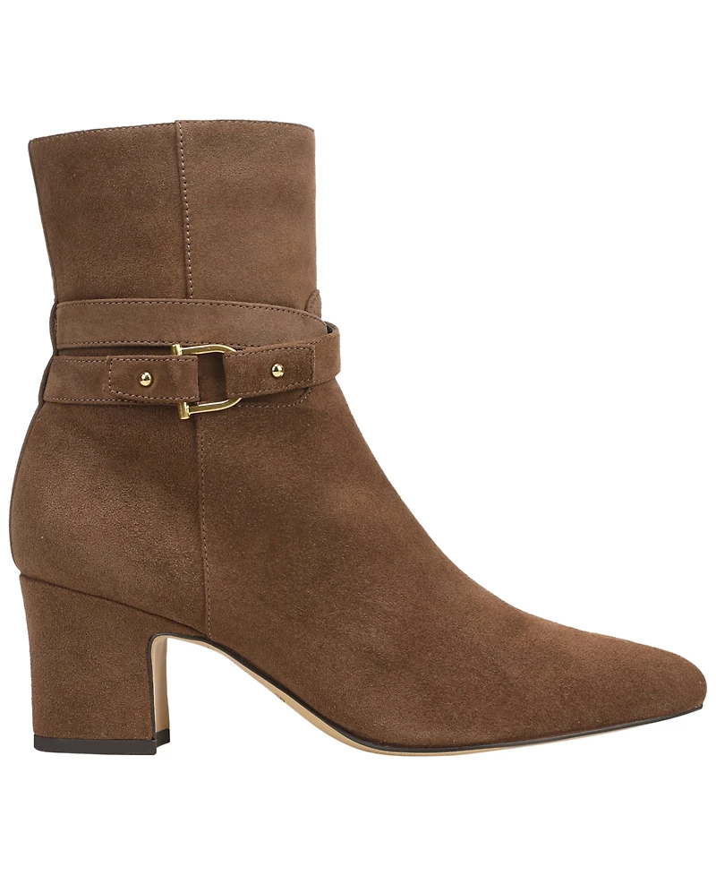 Franco Sarto Women's Suede Almond Toe Ankle Booties