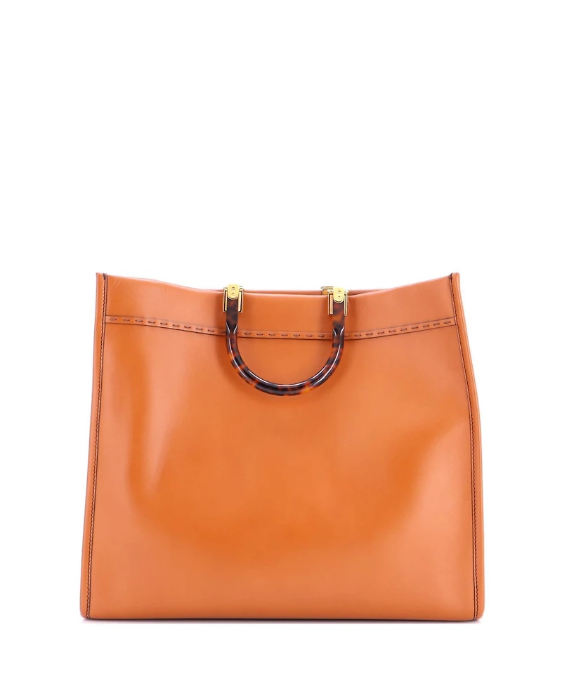 Pre-Owned Fendi Large Sunshine Shopper Tote Leather