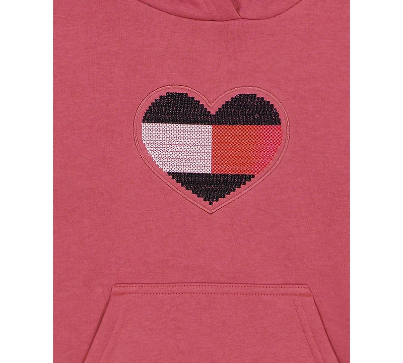 Tommy Hilfiger Girls' 7-16 Fleece Popover Hoodie