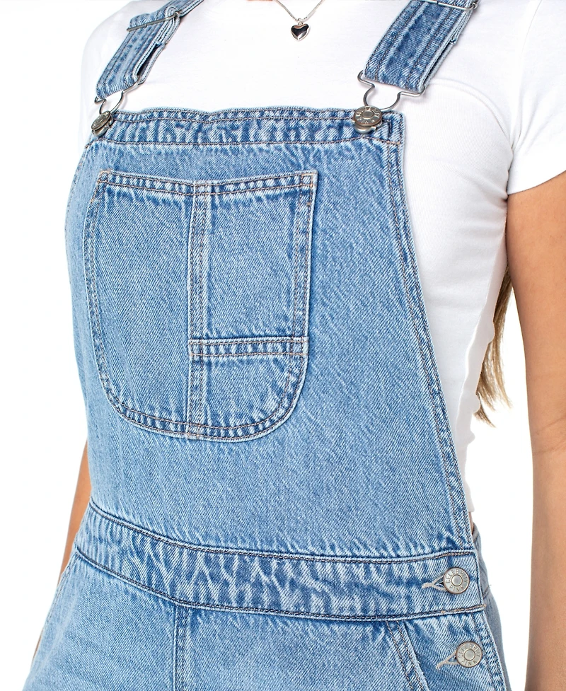Celebrity Pink Women's Wide-Leg Crossover Back Overalls