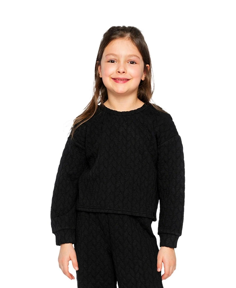 Deux par Girl's (6-14) Jacquard Sweatshirt