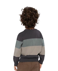 Deux par Toddler Boys (2T - 5T) block Knit Sweater