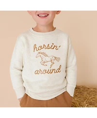 Sweet Wink Big Boys (10 - 12) Horsin Around Western Sweatshirt