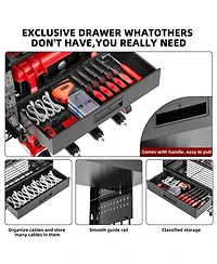 Xdovet Power Tool Organizer Wall Mount 4 Layers Drill Holder Garage Storage Rack