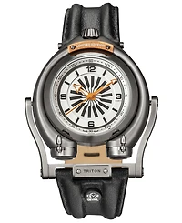 GV2 by Gevril Men's Triton Swiss Automatic Leather Strap Watch