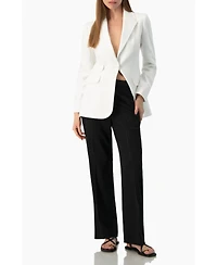 Ivonne Women's Single-Breasted Structured Tailored Blazer